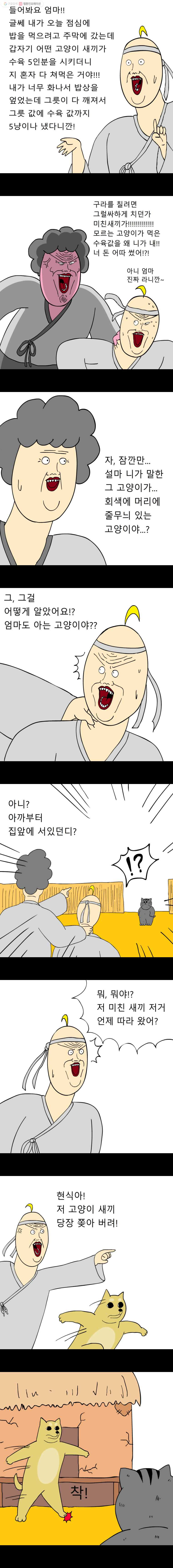 금수친구들 3화 냥줍은 괴로워(1) - 웹툰 이미지 4