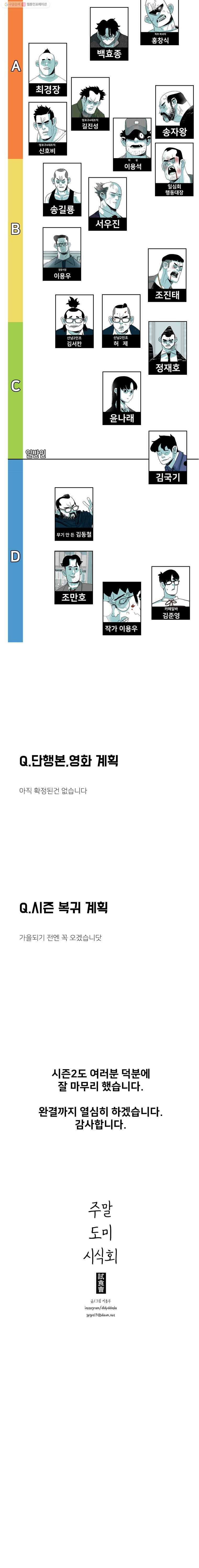 주말 도미 시식회 시즌2 후기 - 웹툰 이미지 5