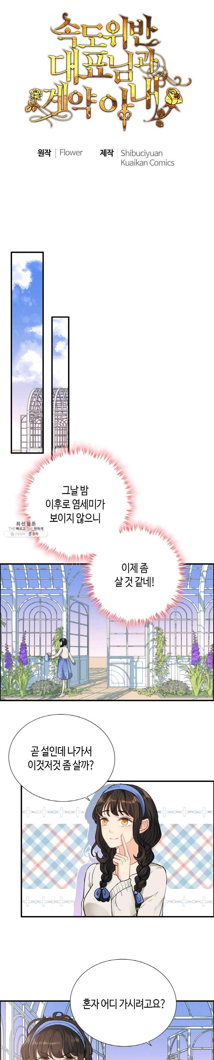 속도위반 대표님과 계약 아내 265화 - 웹툰 이미지 1