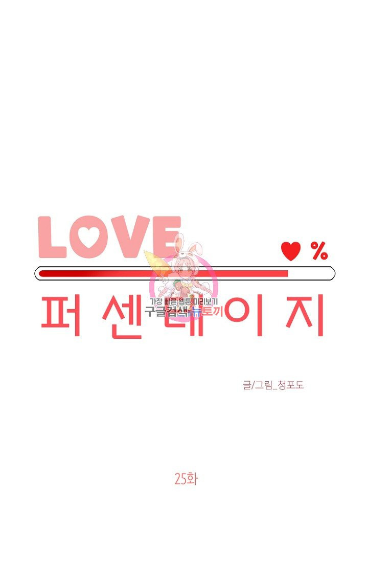 LOVE 퍼센테이지 26화 - 웹툰 이미지 1