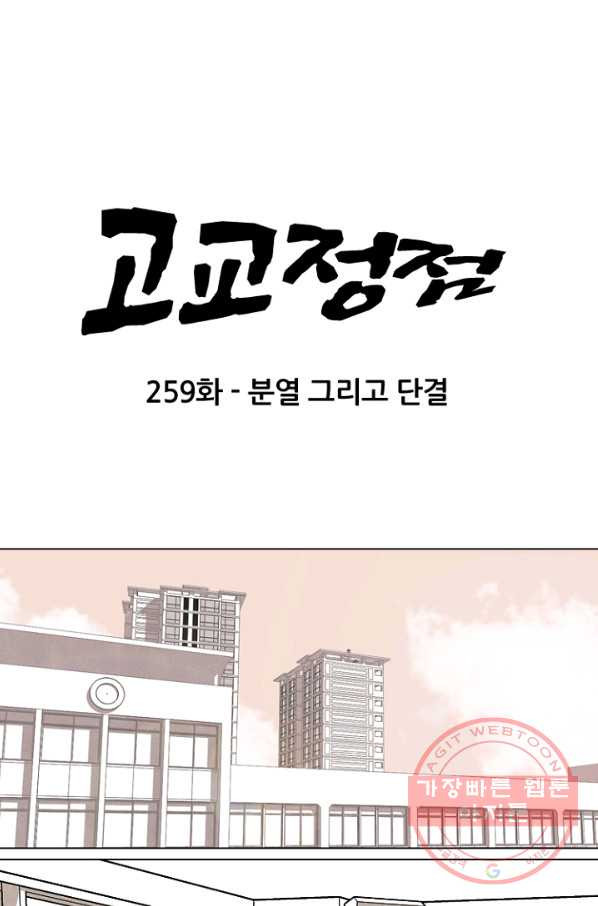 고교정점 259화 분열 그리고 단결 - 웹툰 이미지 8