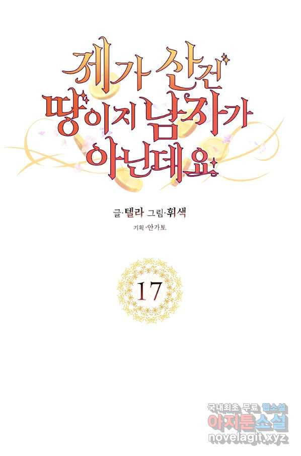 제가 산 건 땅이지 남자가 아닌데요 17화 - 웹툰 이미지 1