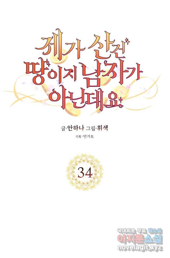 제가 산 건 땅이지 남자가 아닌데요 34화 - 웹툰 이미지 1