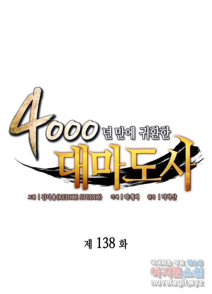 4000년 만에 귀환한 대마도사 138화 - 웹툰 이미지 1