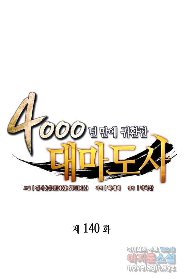 4000년 만에 귀환한 대마도사 140화 - 웹툰 이미지 1