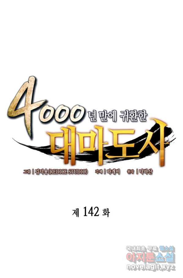 4000년 만에 귀환한 대마도사 142화 - 웹툰 이미지 1