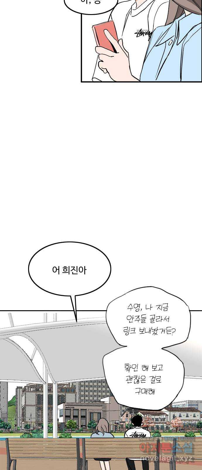 하루의 하루 45화 딴 생각 - 웹툰 이미지 45