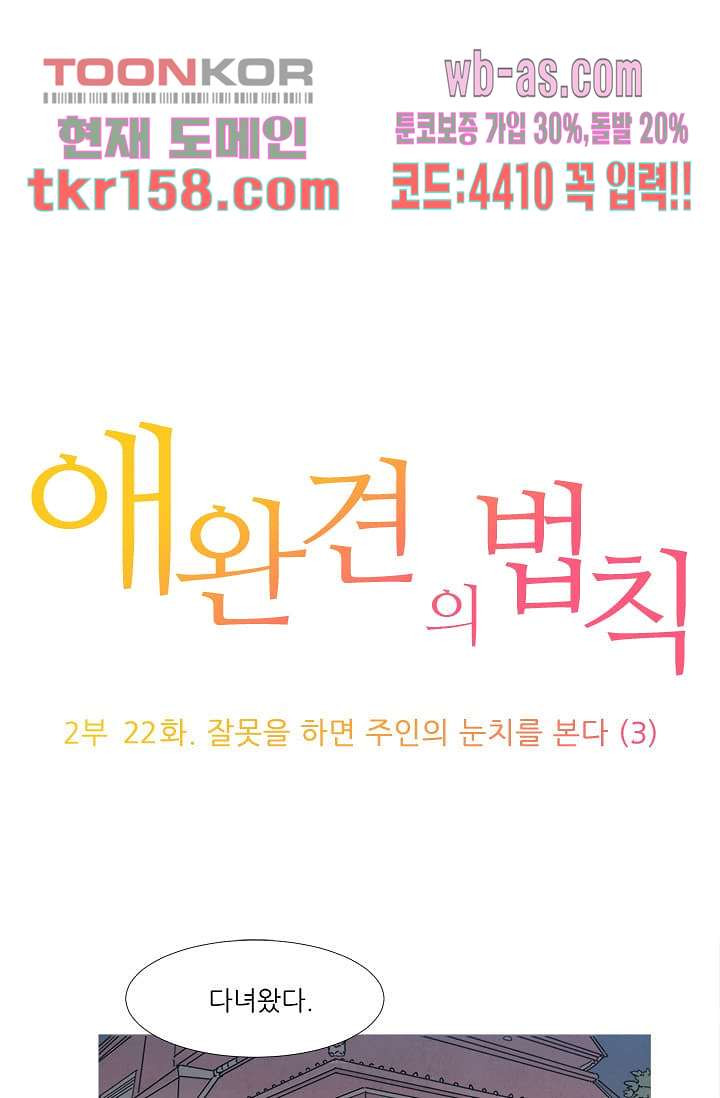 애완견의 법칙 2부 22화 - 웹툰 이미지 1