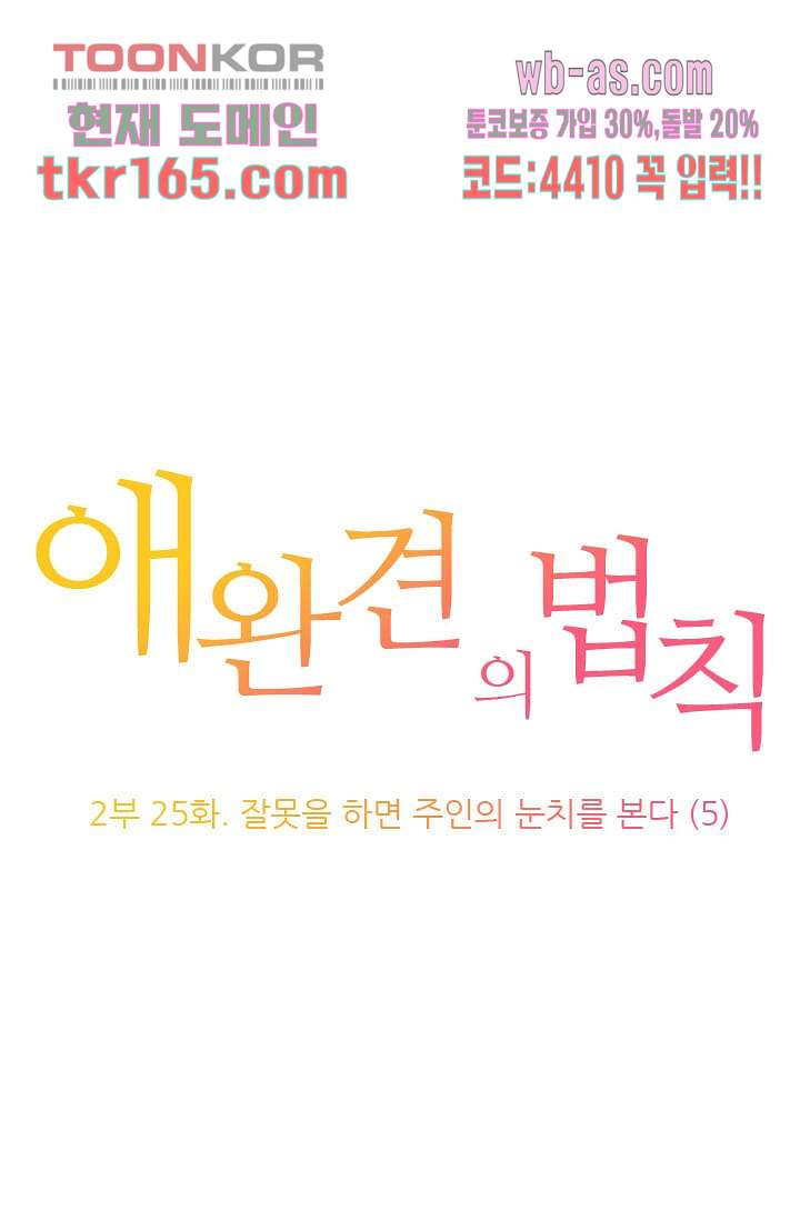 애완견의 법칙 2부 25화 - 웹툰 이미지 1