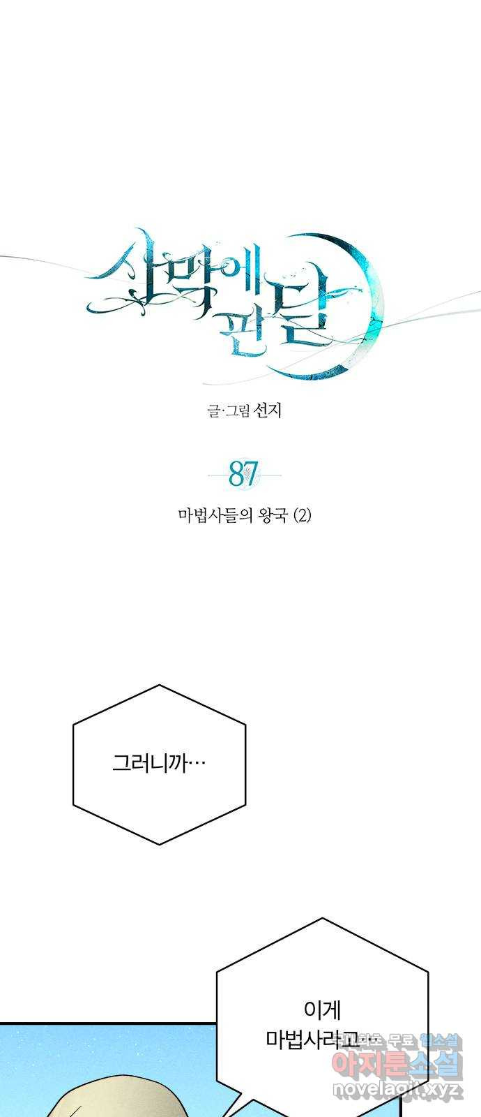 사막에 핀 달 87. 마법사들의 왕국(2) - 웹툰 이미지 1