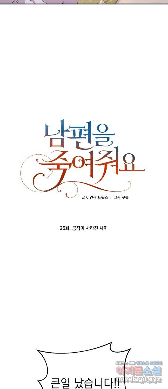 남편을 죽여줘요 26화 : 공작이 사라진 사이 - 웹툰 이미지 18