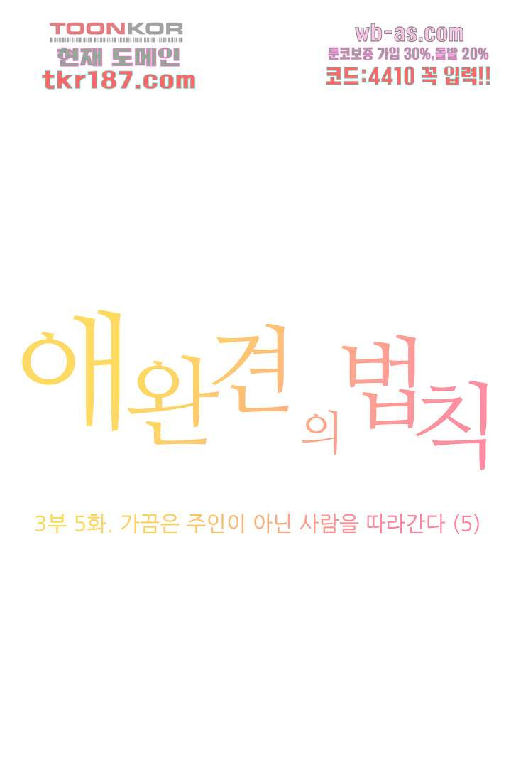 애완견의 법칙 3부 5화 - 웹툰 이미지 1