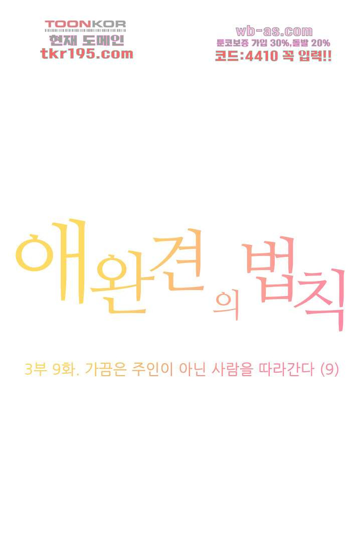 애완견의 법칙 3부 9화 - 웹툰 이미지 1