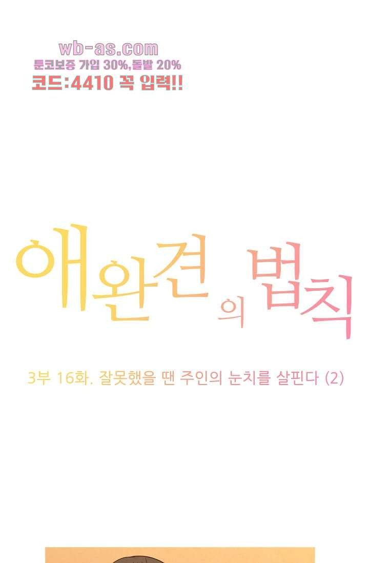 애완견의 법칙 3부 16화 - 웹툰 이미지 1