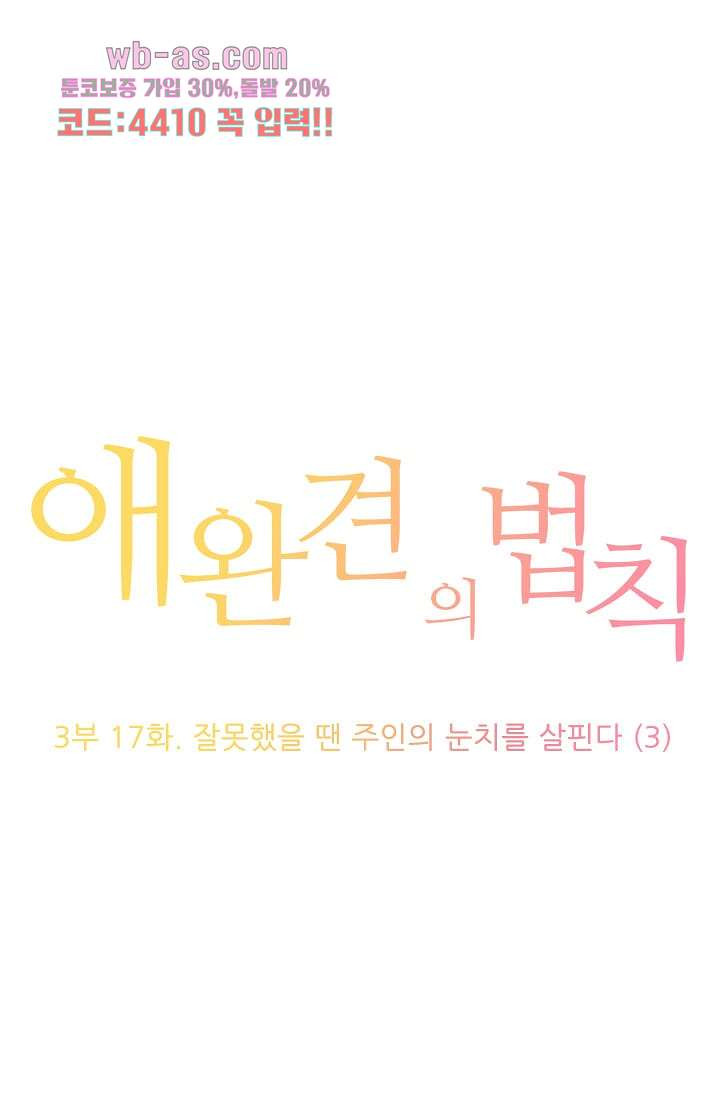 애완견의 법칙 3부 17화 - 웹툰 이미지 1