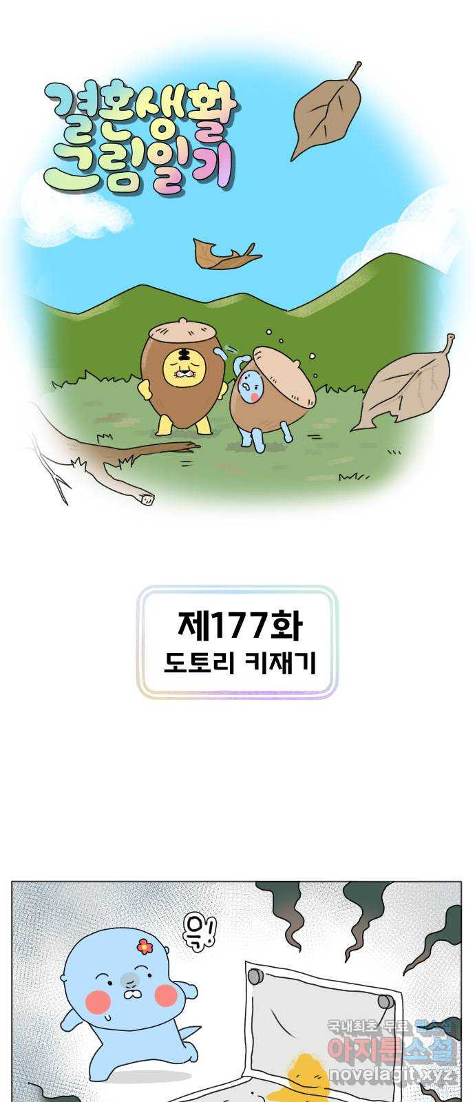 결혼생활 그림일기 177화 도토리 키재기 - 웹툰 이미지 1