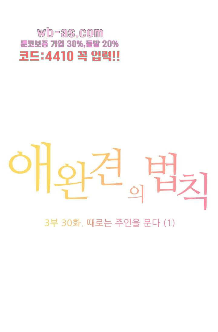 애완견의 법칙 3부 30화 - 웹툰 이미지 1