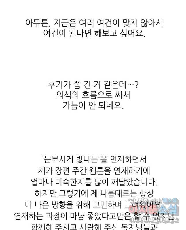 눈부시게 빛나는 후기 - 웹툰 이미지 30