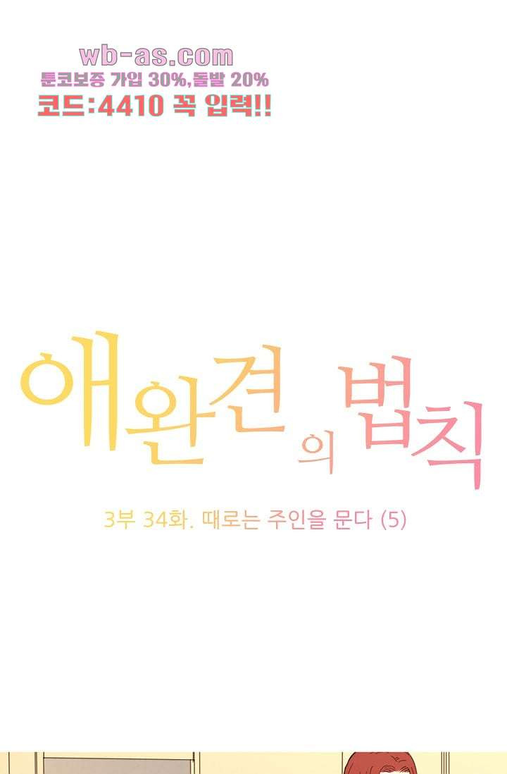 애완견의 법칙 3부 34화 - 웹툰 이미지 1