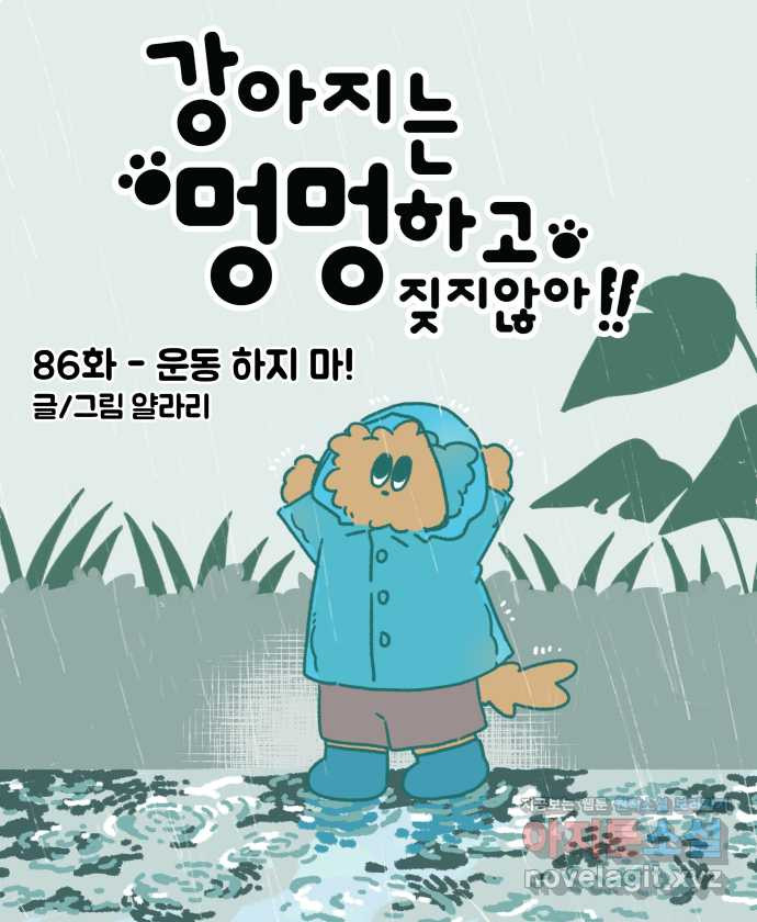 강아지는 멍멍하고 짖지 않아! 86화 - 운동 하지 마! - 웹툰 이미지 7